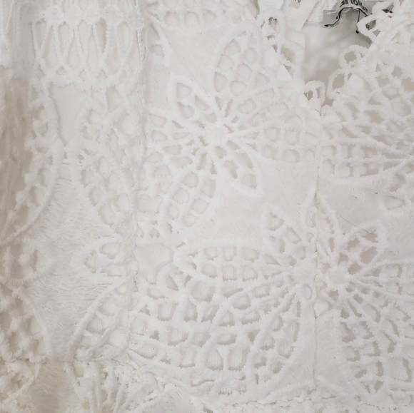 SOLD- Like New White Lace maxi dress - Picture 3 of 5
